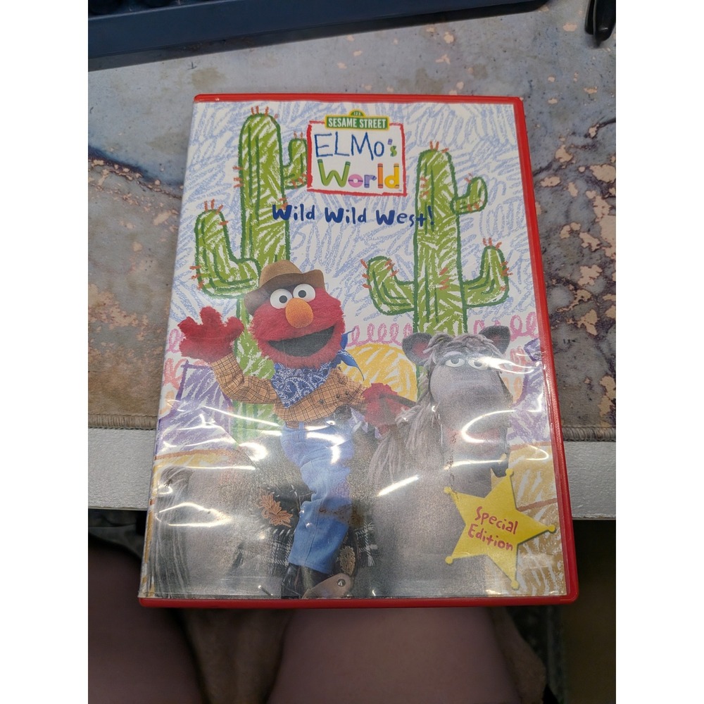 Sesame Street Elmo DVD Bundle Wild Wild West and Counting with Elmo Kids 2-Pack